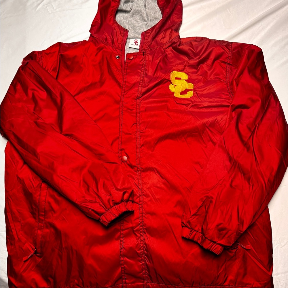 NCAA USC Trojan Apparel Dunbrooke Red Lined Hooded Jacket - XL